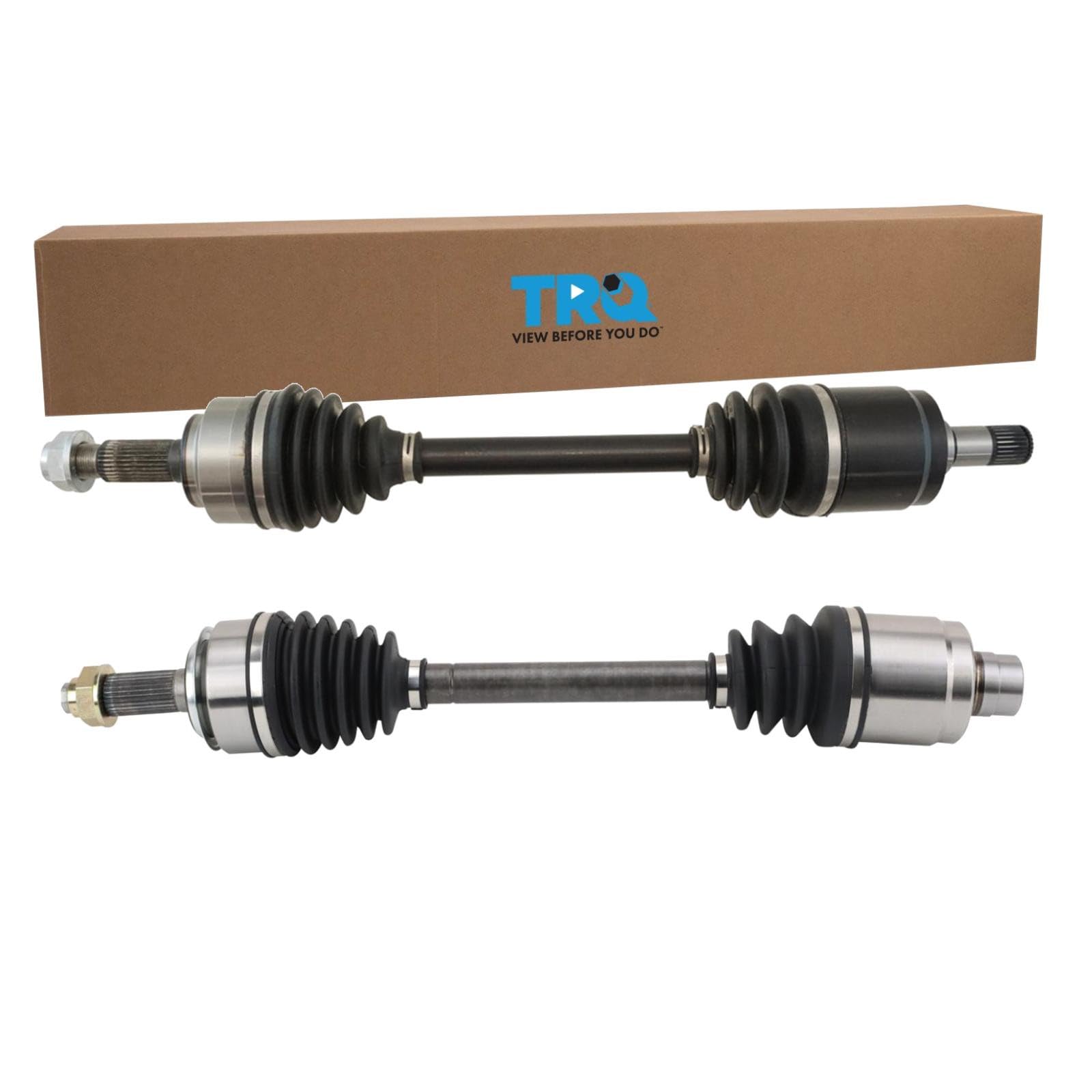 TRQ Front Driver and Passenger Side CV Axle Assembly Set 2 Piece