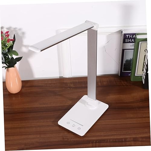 Miniatura 8 de Uonlytech Lámpara de mesa con pilas, lámpara de escritorio recargable, regulable, control táctil, protección ocular para oficina en casa