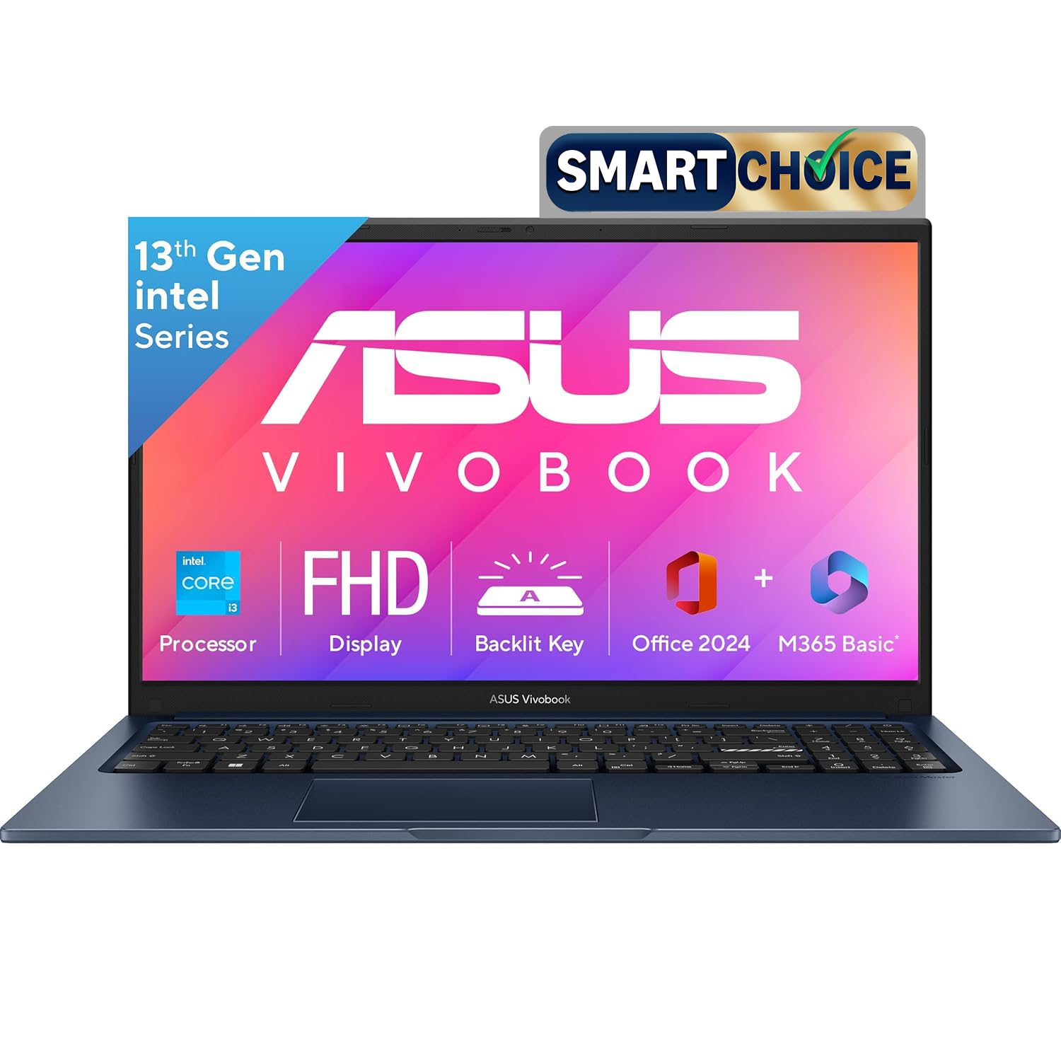 ASUS Vivobook 15, Smartchoice,Intel Core i3 13th Gen 1315U, 12GB