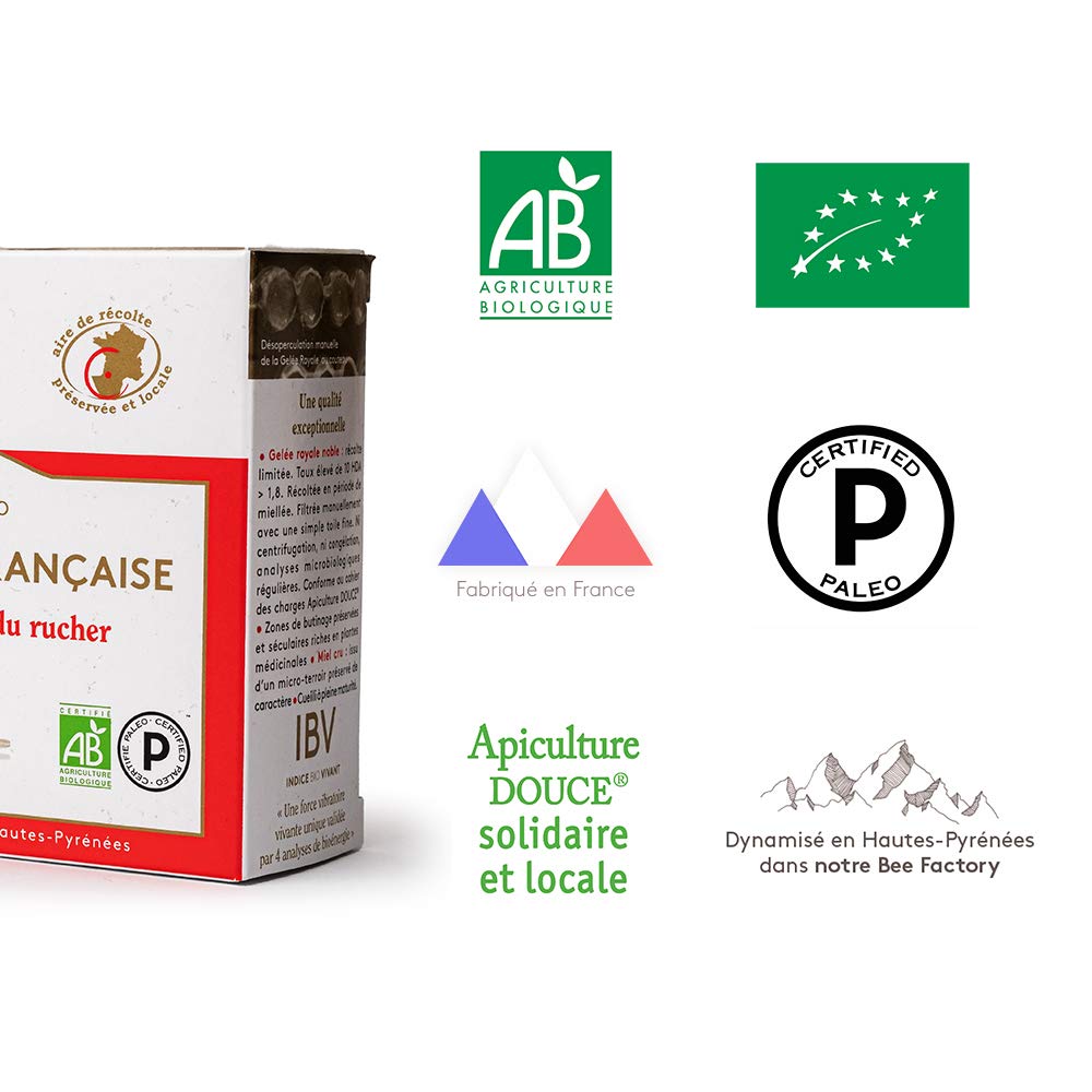 Ballot Flurin Complément Alimentaire Préparation Gelée Royale Française BIO