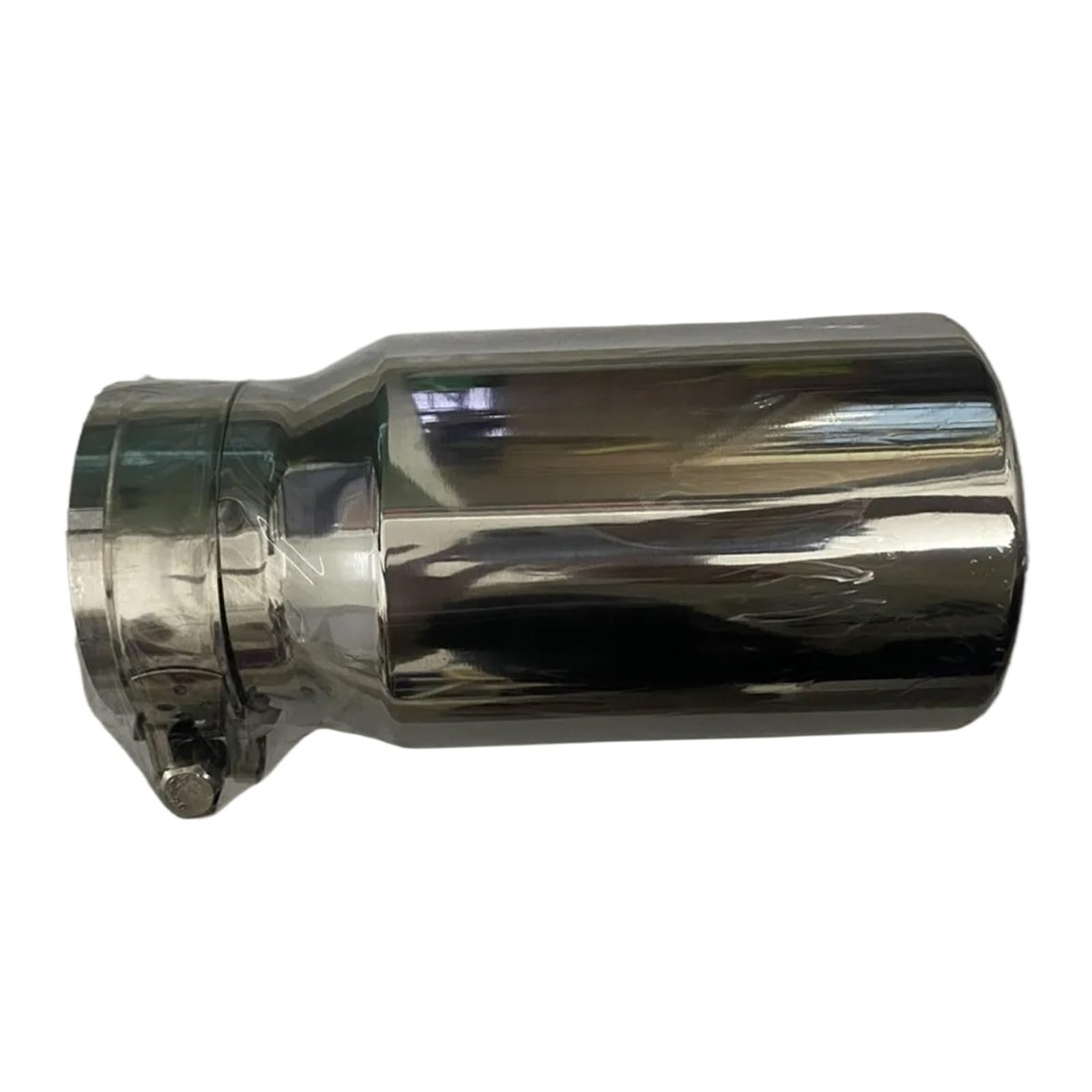 Terminale Tubo Coda IN 76 Out 101mm Terminale Di Scarico Universale Tubo Piatto Marmitta Dritta 3 Pollici Materiale: Acciaio