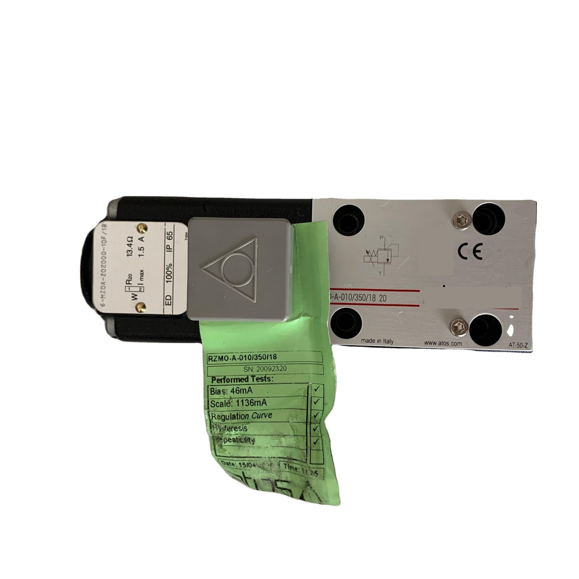 NVSFZGIYG RZMO-A-010/350/18 20 RZMO-A-010 Proportional Valve