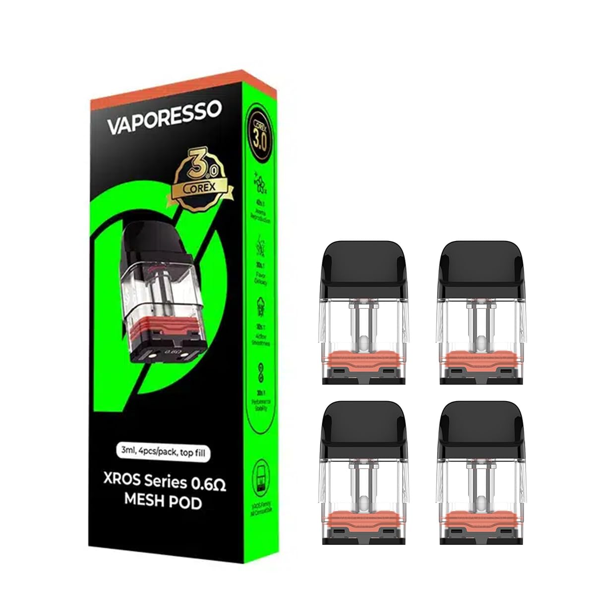 Amazon | Vaporesso XROS シリーズ MESH Pod カートリッジ(COREX 3.0 