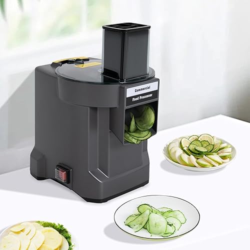 Miniatura 4 de Picadora eléctrica de verduras 3 en 1, cortador de verduras de 110 W, procesador de alimentos con 3 cuchillas, trituradora eléctrica de alimentos,
