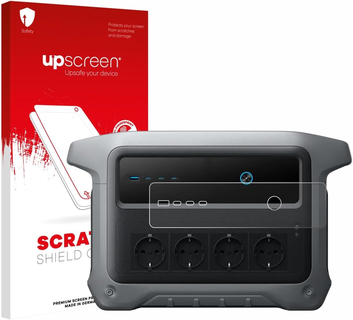 Scratch Shield Screen Protector compatible with Anker SOLIX C1000 Gen 2 - HD-Clear, Anti-Fingerprint