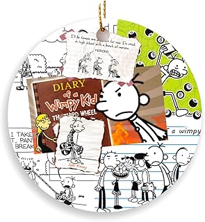 Christmas Tree Ornaments Circle Diary Family of New Year A Gift for Friends Wimpy Acrylic Kid Decor Birthday X-mas Holiday
