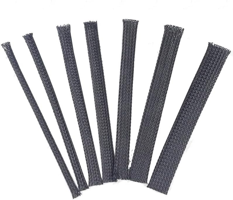 Cable Sleeves Cable Management Sleeve Cable trunking, 10M Black Braided Cable Sleeving PET Nylon Wrapping Cable Casing s Wire, for USB Cable Power Cord Audio Video