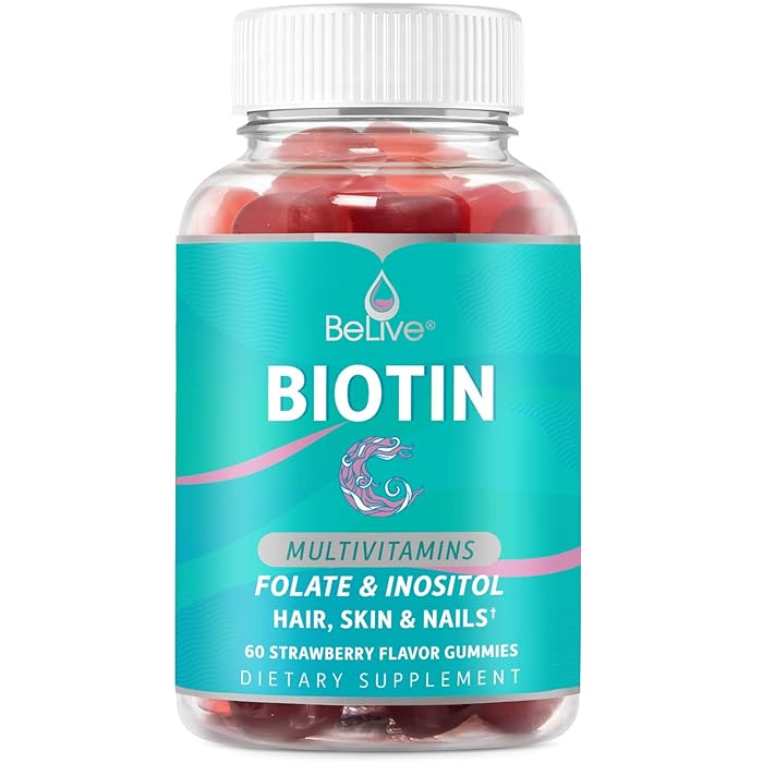 Buy BeLive Biotin Gummies with MultiVitamins, Folate, Inositol