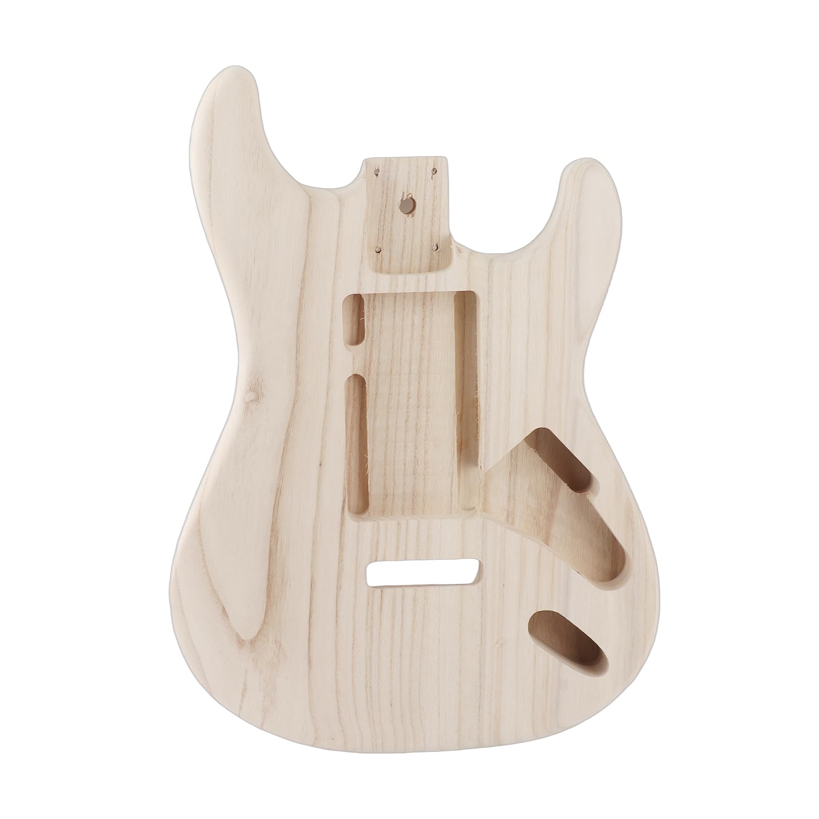 HUIOP Cuerpo de madera pulida tipo guitarra eléctrica de arce con cuerpo de guitarra eléctrica,cuerpo de guitarra baja sin terminar reemplazo cuerpo guitarra eléctrica partes guitarra clásica acústica