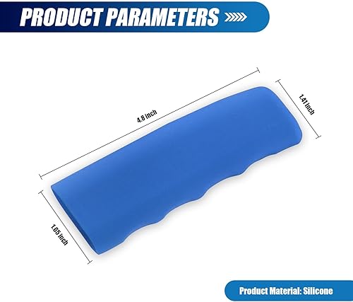Miniatura 2 de Ajxn 1 funda para freno de mano para automóvil, cómodo protector de agarre de silicona transpirable, protector de agarre de mango de emergencia