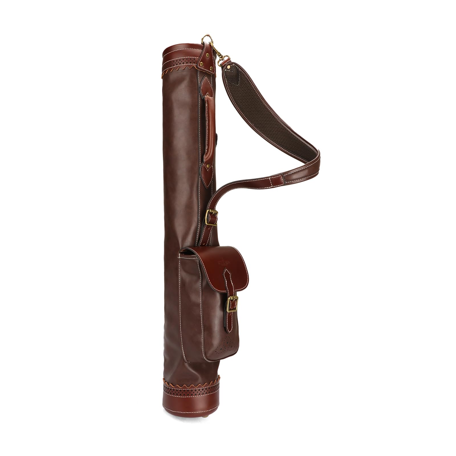 Tourbon Vintage Golf Sonntag Tragetasche mit Balltasche, tragbare Golfschläger-Reisetasche für Tauchbereich