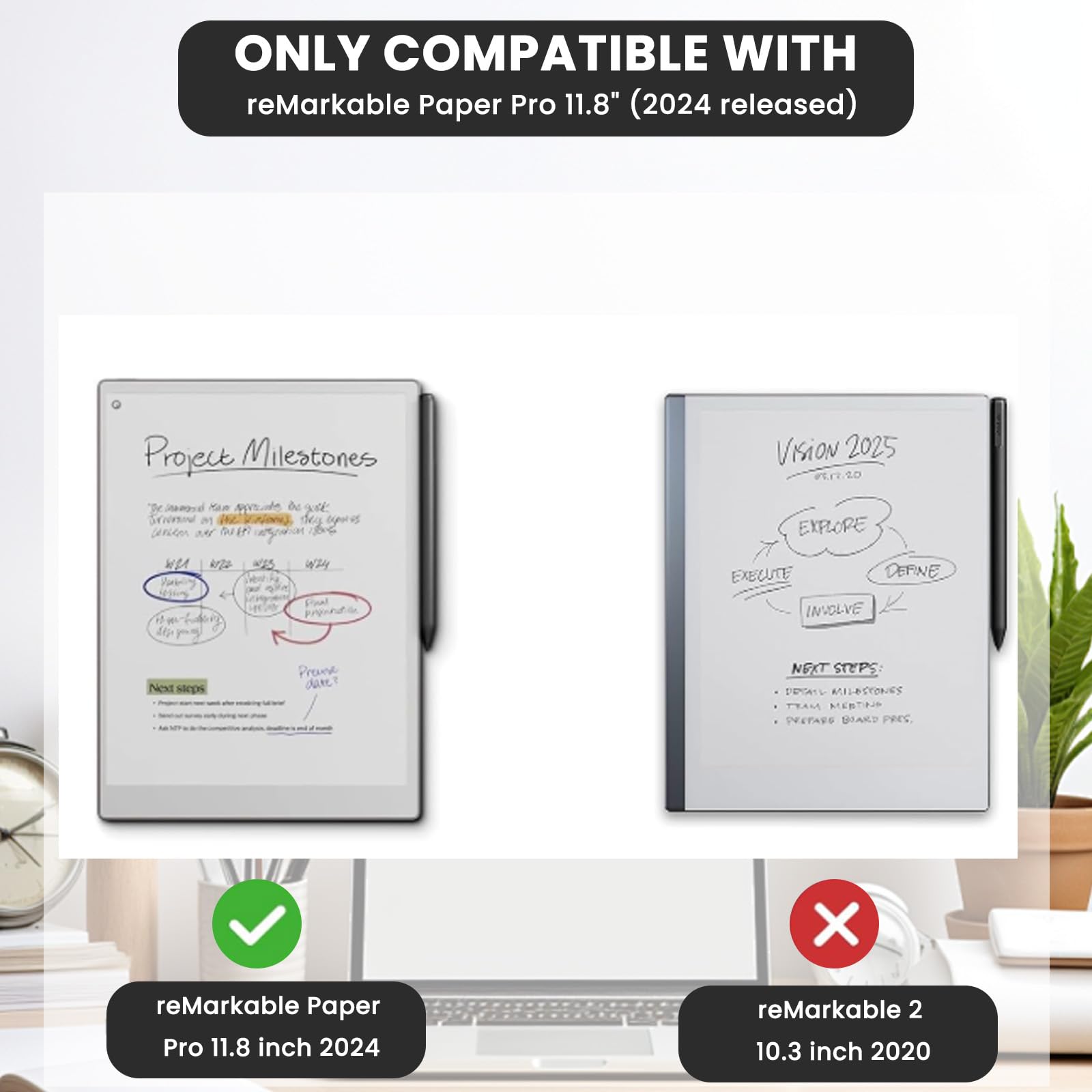 ZORBES Folio Case Compatible with Remarkable Paper Pro11.8 (2024