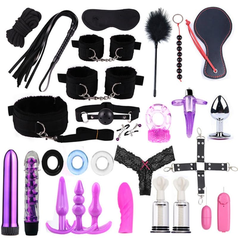 28 PCS Nylon Partner Couples Fitness Set, Accessorio di Esercizio di Tonificazione Muscolare Regolabile (Nero)