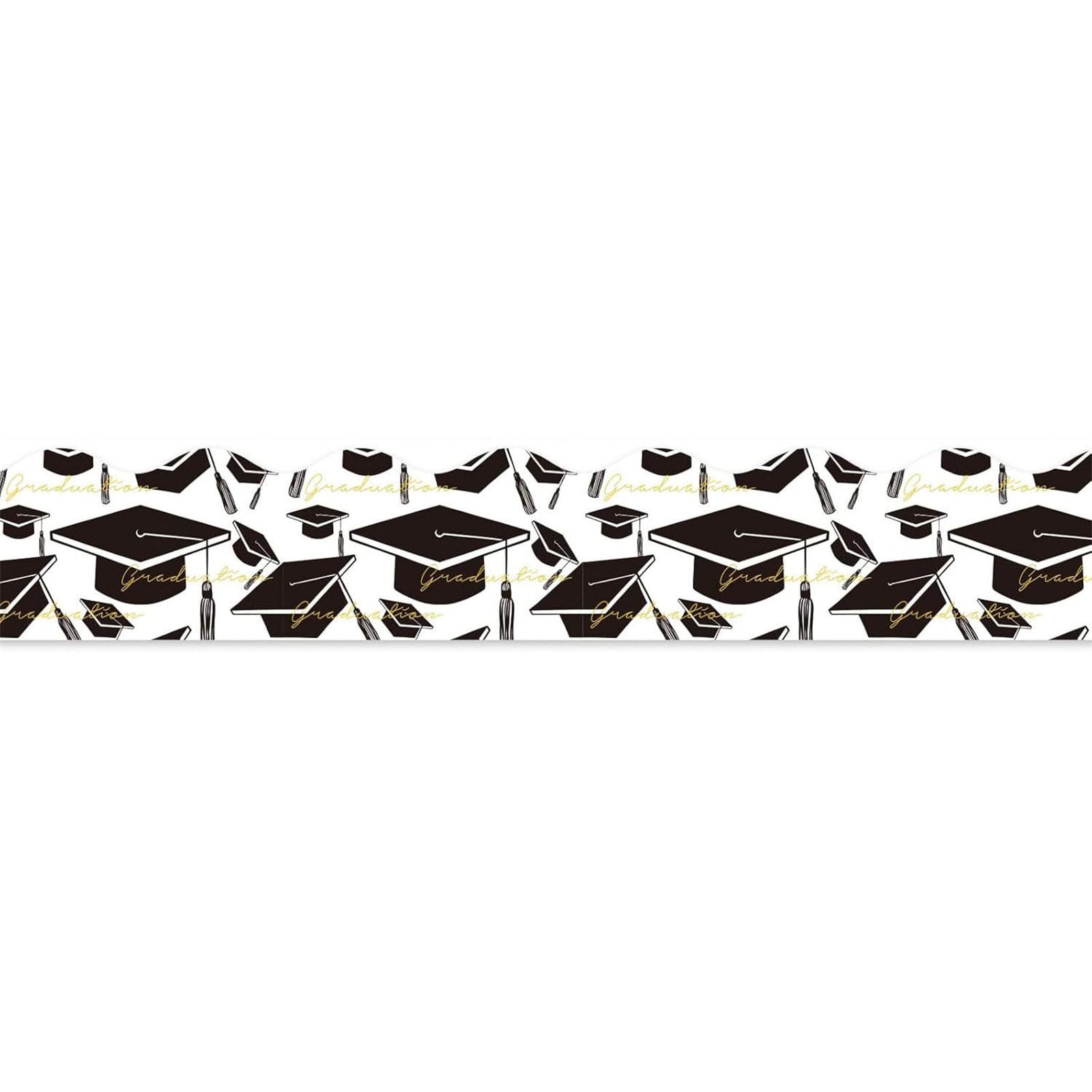 Hsioluted Notice Board Borders Adhesive Sticker 18M Scalloped Enhancing Classroom Decoration for Various Space Classroom Decoration