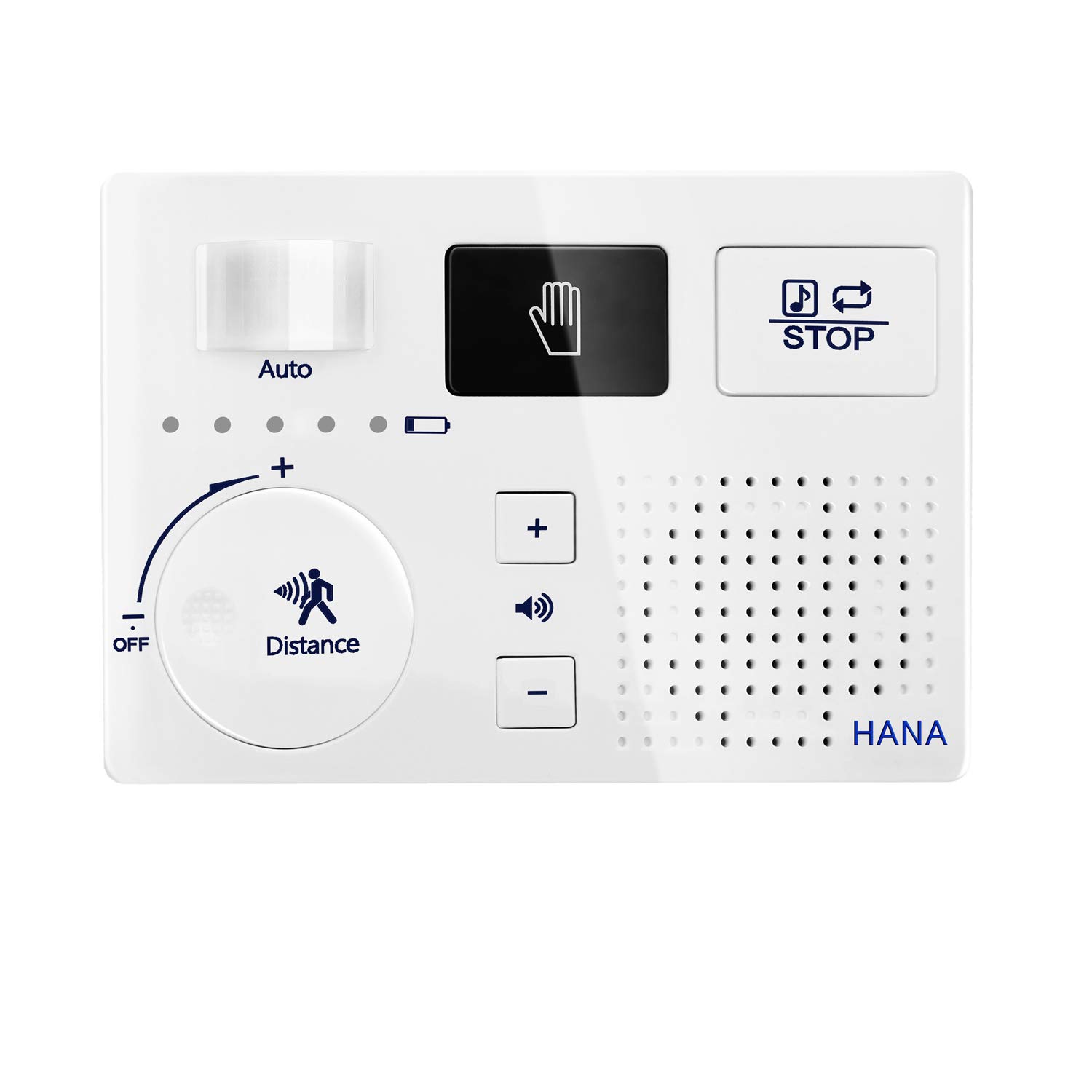 トイレ流水音発生器 擬音装置 音消し 自動人体検知 Micro SDカード対応 電池 ACアダプター 壁付け 節水 ECOメロディー
