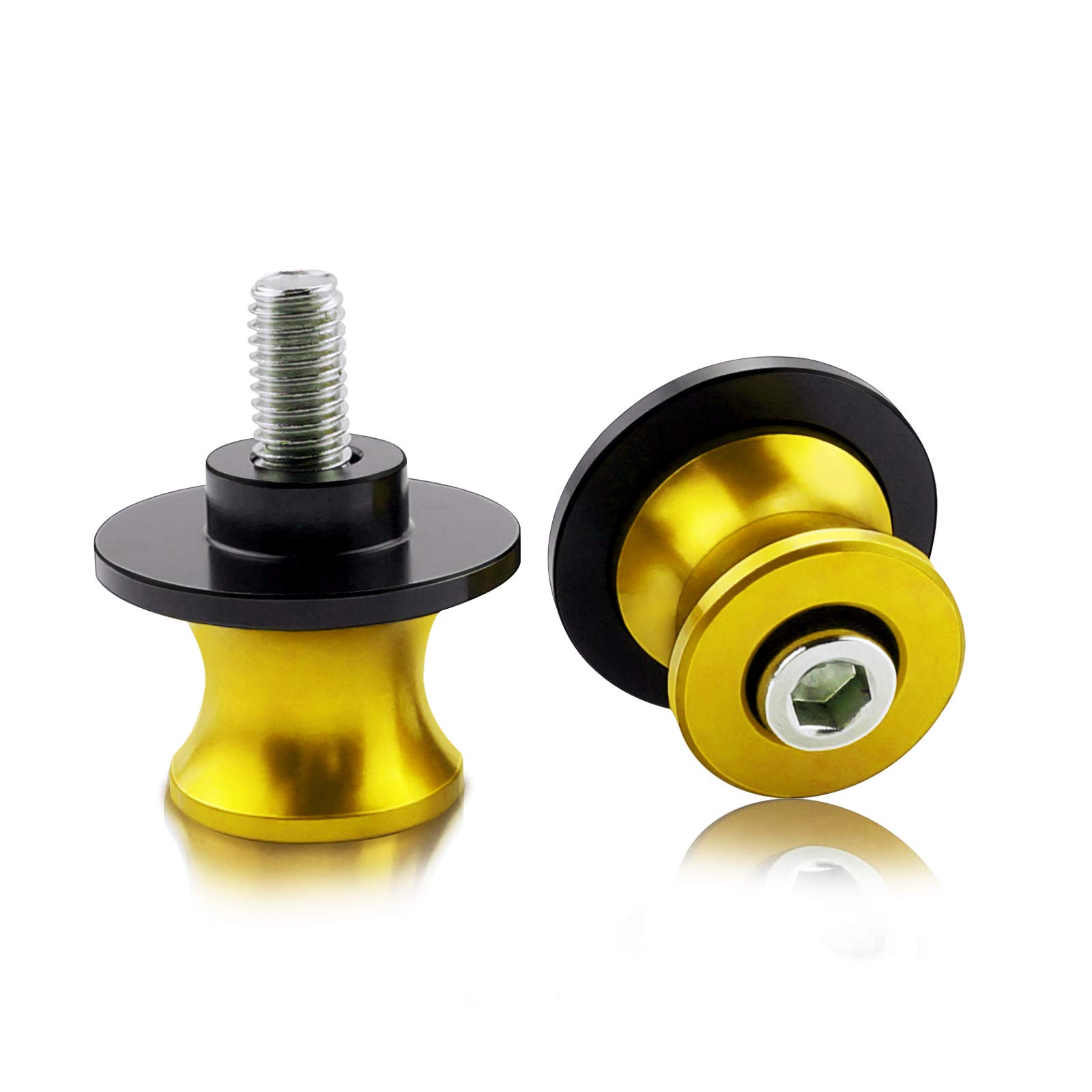 6MM M6 X 1.5 Motorcycle Swing Arm Sliders Spools 2PCS CNC Swing Arm Stand Screw For Yamaha MT10 MT-10 2015 2016 2017 2018 2019