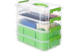 Logix Stackable Craft Storage Box - The Perfect Solution for Art and Craft Enthusiasts