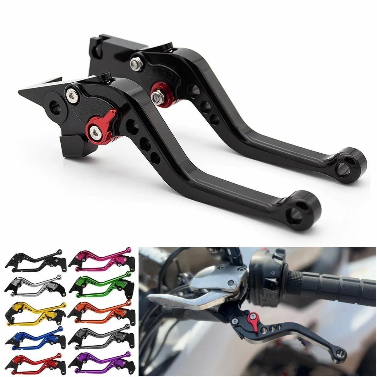 Embrayage moto Pour Aprilia Pour Pegaso 650 1992 1993 1994 1995 1996 CNC Levier D'embrayage De Frein Réglable En Aluminium Moto Levier d'embrayage frein(Pink)