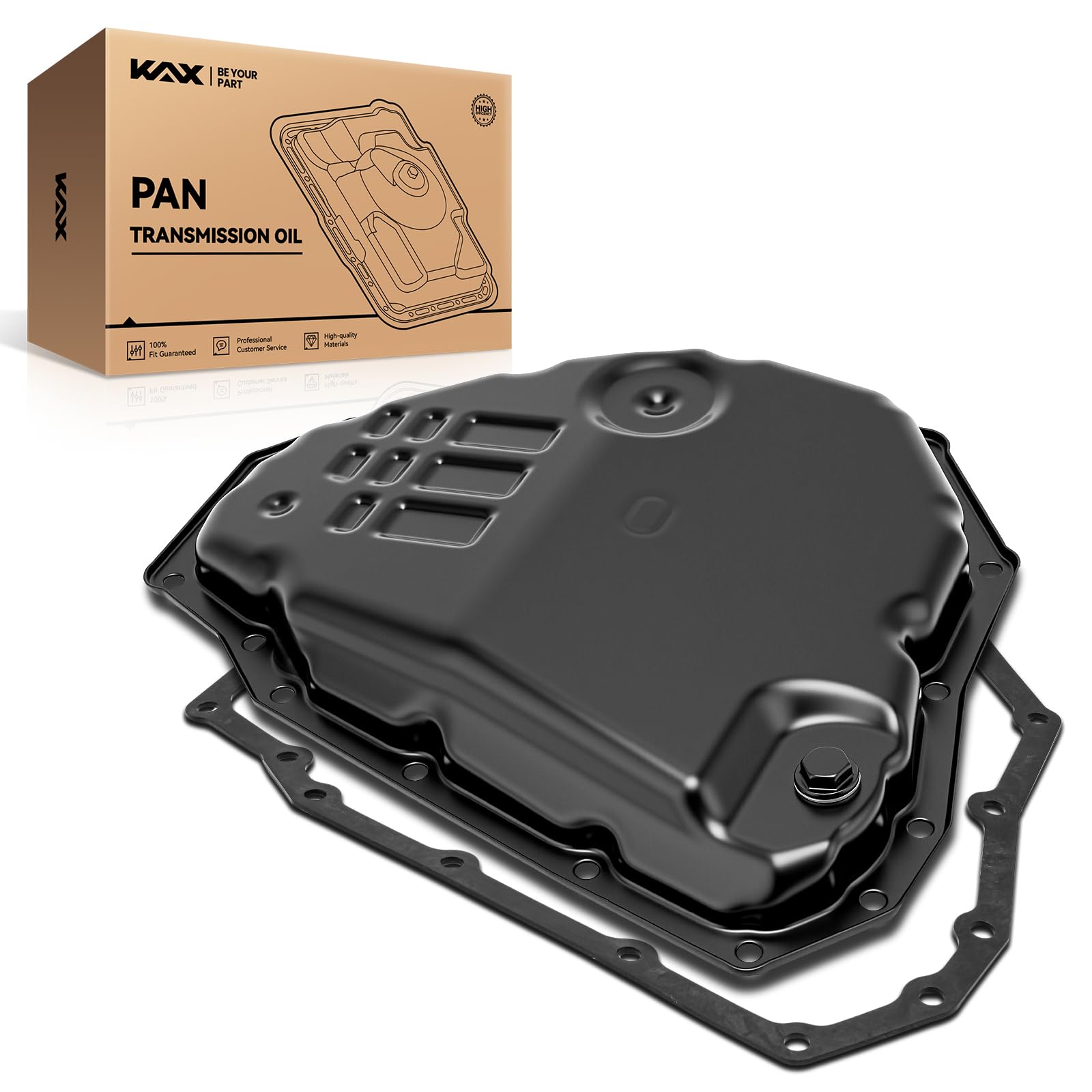 KAX 265-842 Transmission oil pan with Drain Plug &amp; Gasket Compatible with 2013-2016 Sentra, 2012-2016 Versa Sedan, 2014-2019 Versa Note