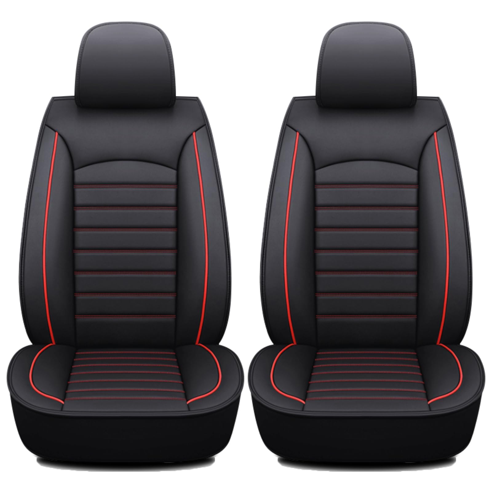 YQVDQRTXS Car Seat Covers, for Toyota Corolla Verso (Mk3) MPV 2004-2025 2026 Front Seat Waterproof NonSlip Front Protectors Comfortable and Breathable Easy Clean Interior,Black Red