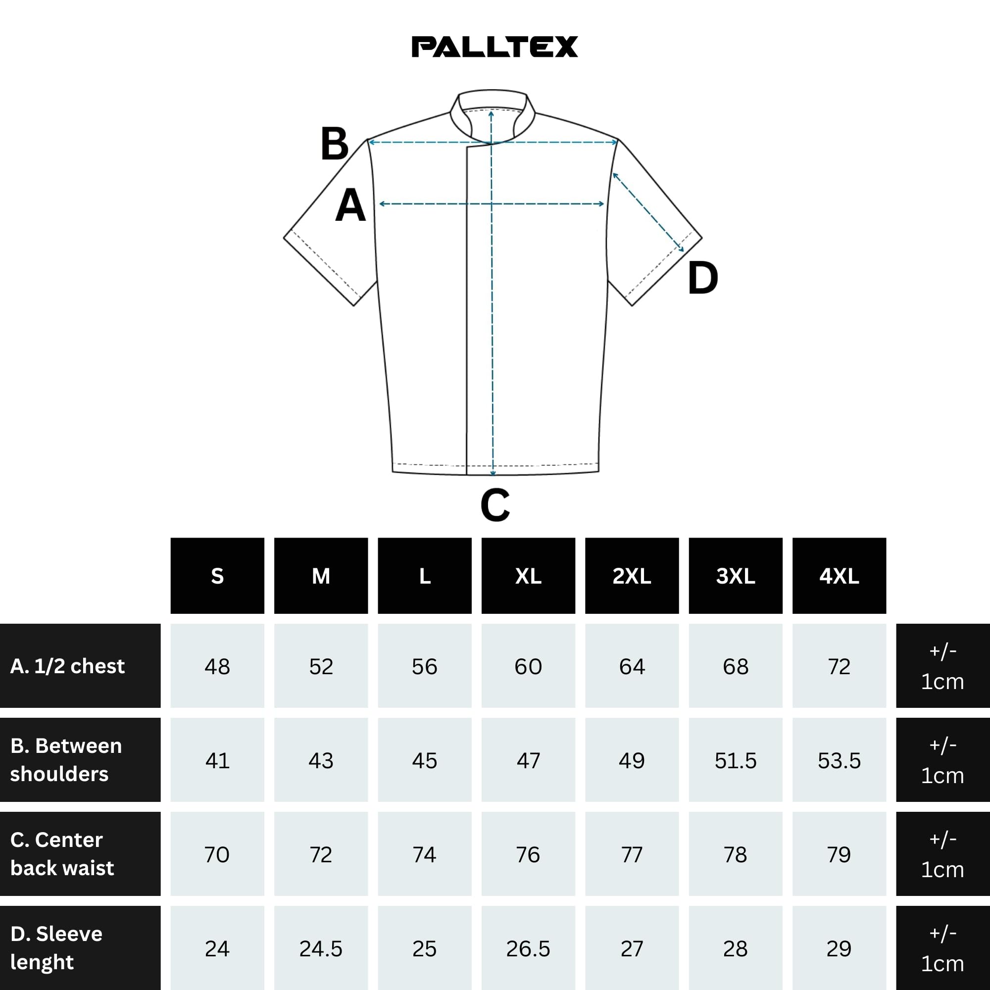 PALLTEX NORI SS Veste De Cuisine Unisexe pour Homme et Femme | Vêtement De Chef Professionnel | Uniforme À Manches Courtes