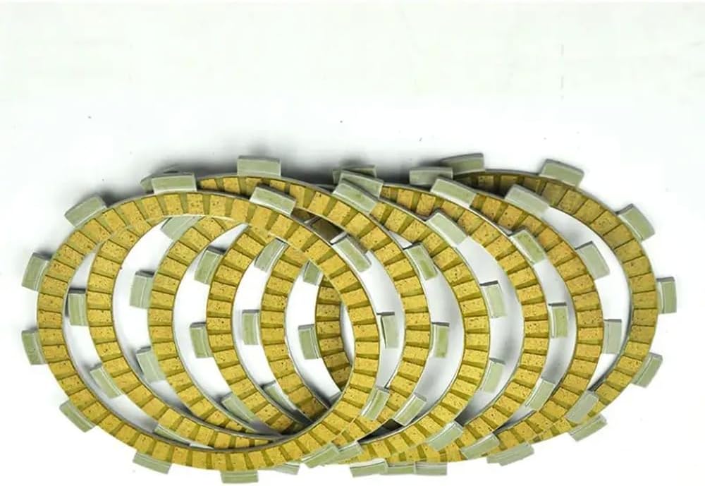 Universal Fibrous Clutch Discs Plates 6 Pcs Compatible with LT250R 1987 1992 RL250 1974 1975 RM250 1986 1987 DR650RSE 1991 LT RL RM DR 250 650 Aftermarket Replacement