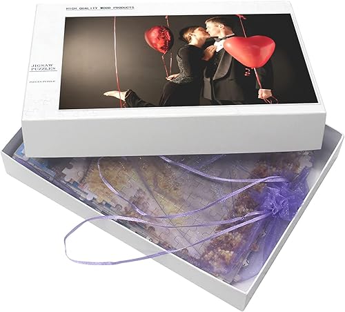 Miniatura 7 de Rompecabezas personalizado de 3005001000 piezas de foto, rompecabezas personalizado para adultos y niños, familia, boda, regalo del día de San