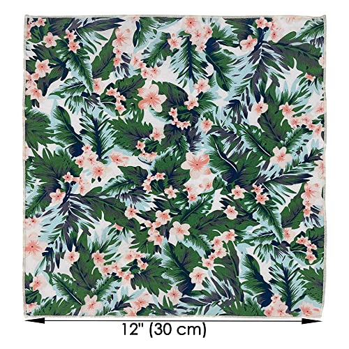 Image of Kebocis Men's Floral Pocket Square Handkerchief for Men
