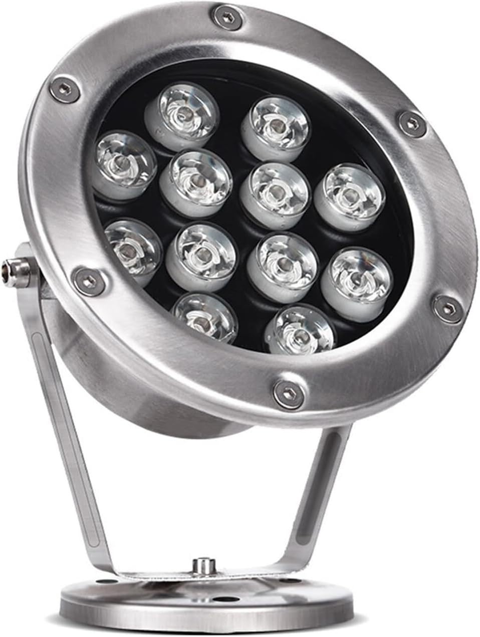Underwater LED Spotlight Fountain Light 180° Rotatable IP68 Waterproof Low Voltage Submersible Pool Light for Pond Yard Hotel Decoration Landscape(Red,18W-12V)