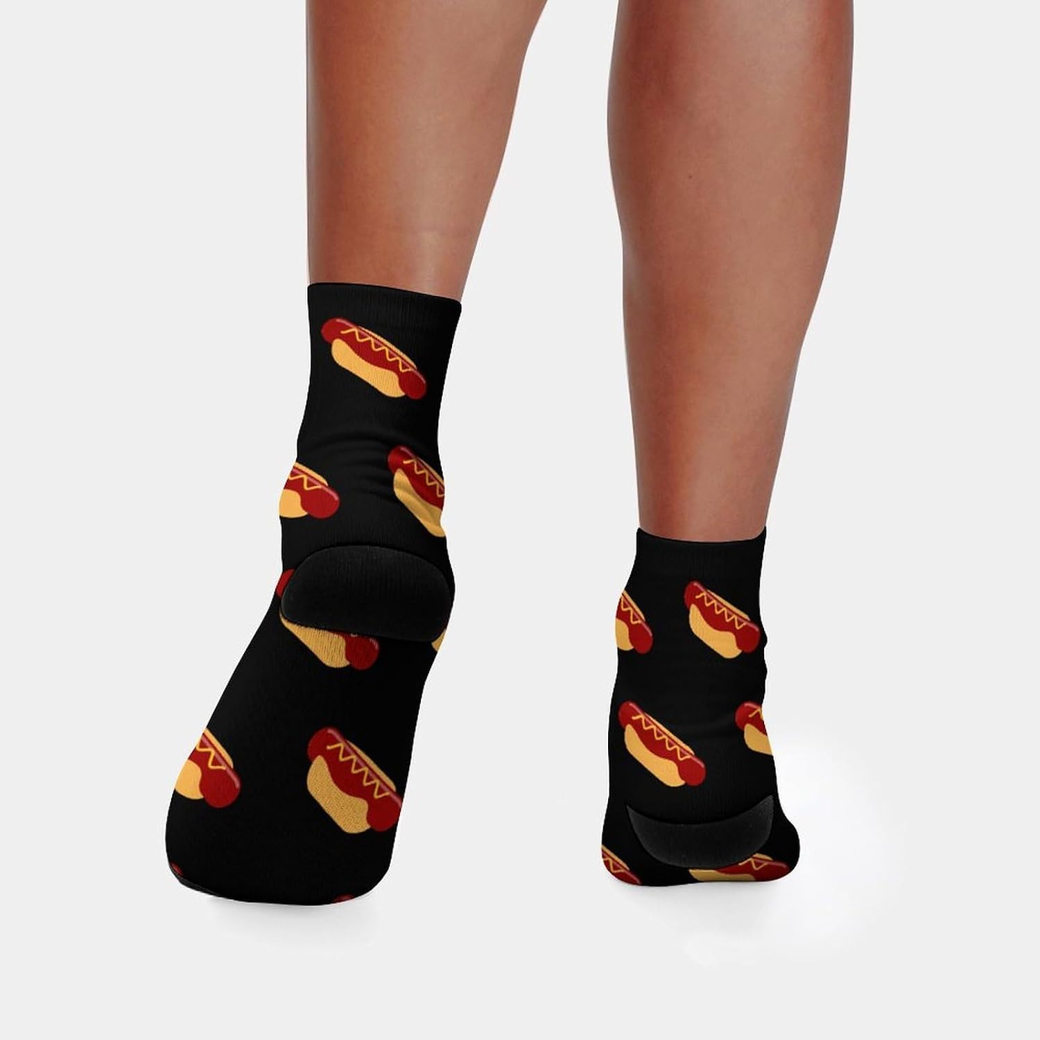 Fastfood Hot Dog Knee High Socks Athletic Long Stockings Sport Casual Crew Tube Sock Boot