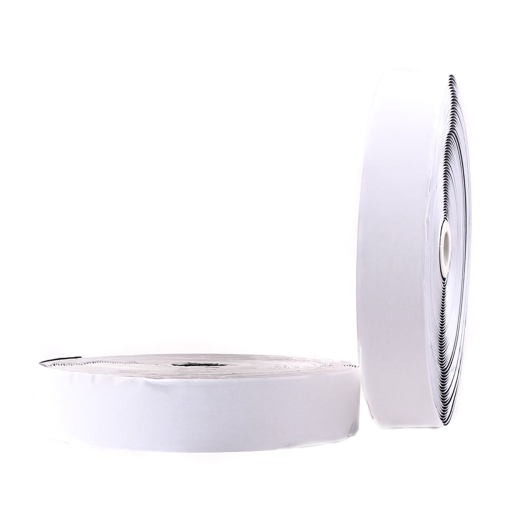 TUKA 25 meter x 50mm Klittenband Zelfklevend (25 m Haakband & 25 m Lusband), Extra Sterke Klittenbandsluiting, 50 mm Brede Haak & Lus Band, Achterkant Klevende, Zwart, TKB5031-black
