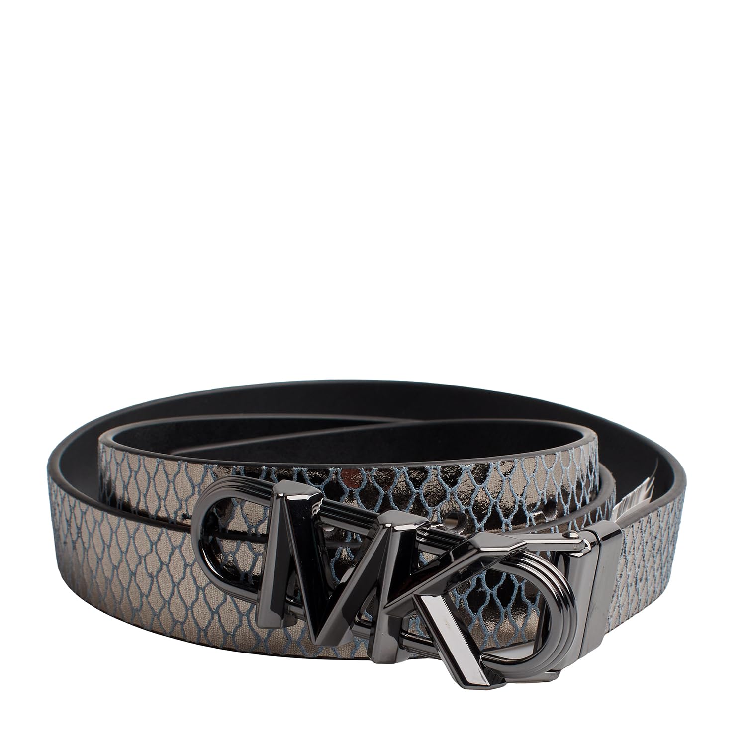 Michael Kors Ceinture fine réversible en cuir métallisé pour femme 558992