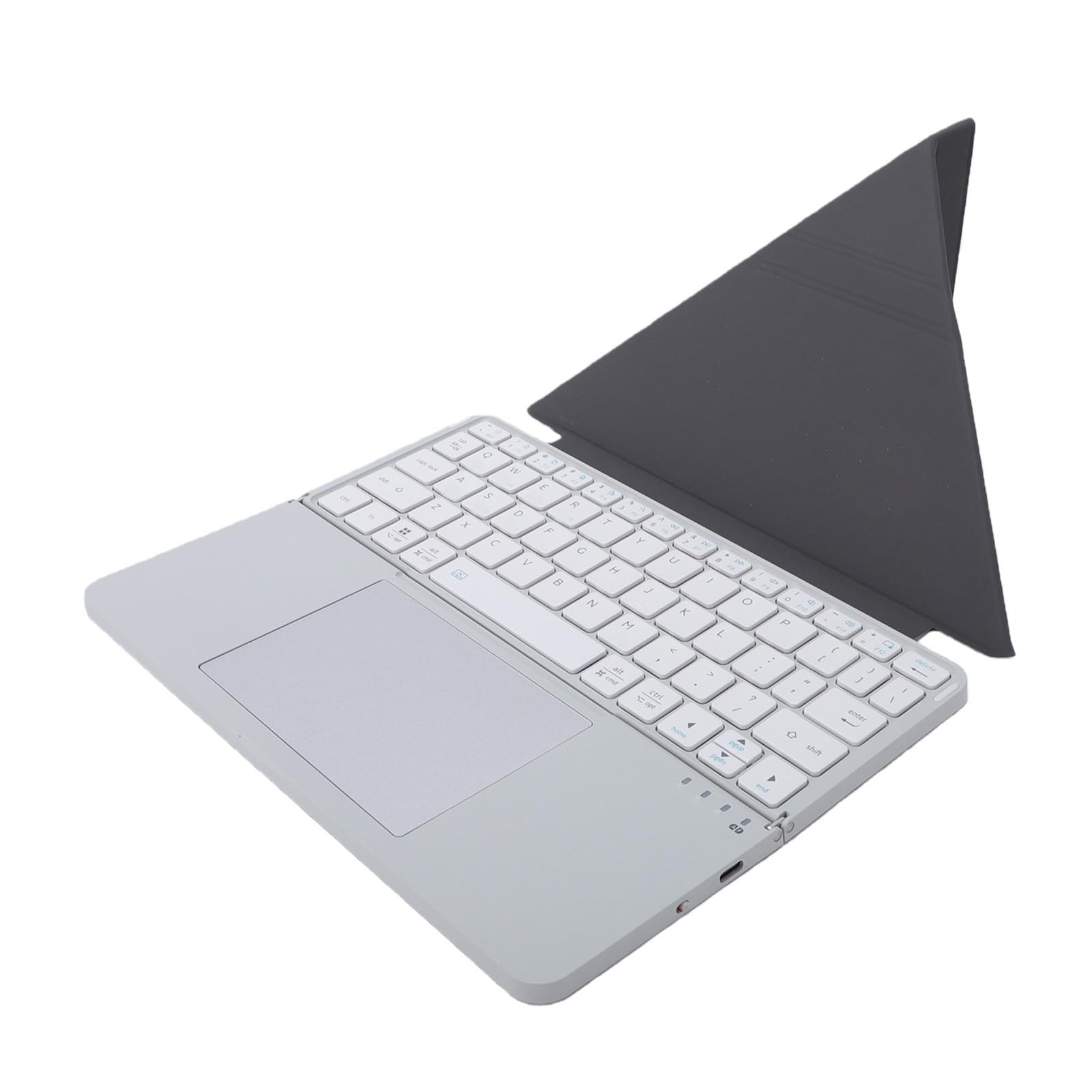 Dpofirs Teclado Bluetooth Portátil con Panel Táctil, Diseño Compacto