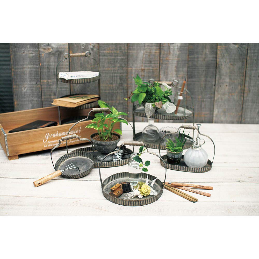 箱あり☆】herend ハンドル付きリーフトレイ アポニー・グリーン