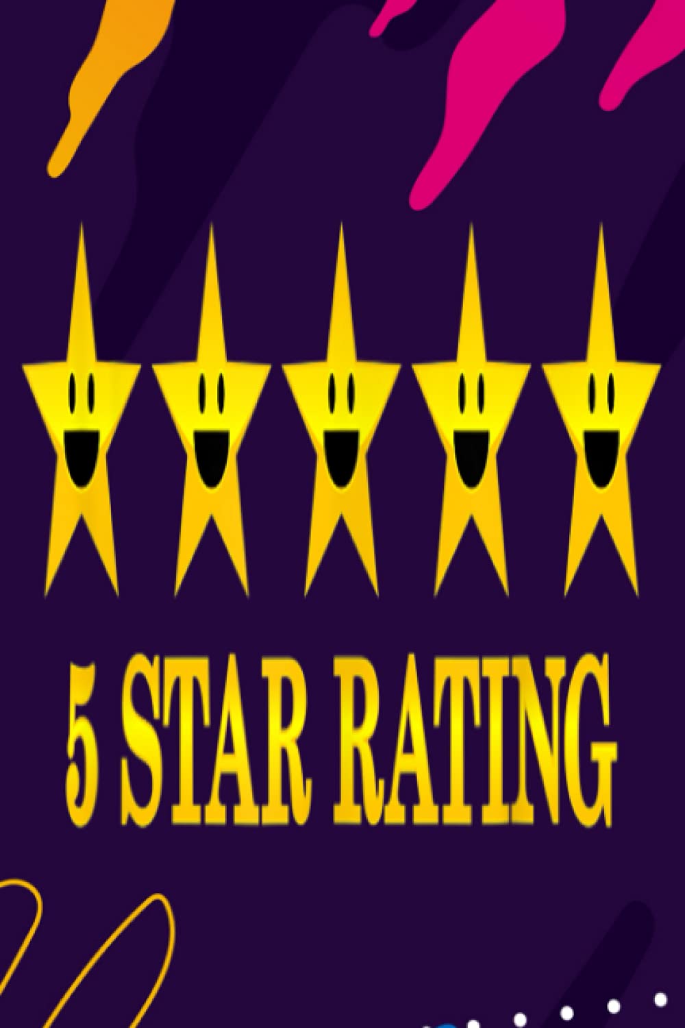 Account Information Notebook - 5 Star Rating Happy Positive Smiley