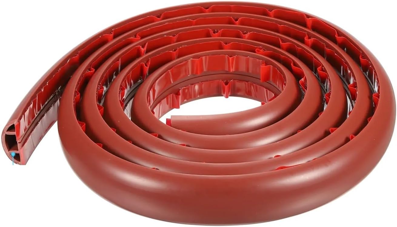 Cord Cover Floor 2M Red Floor Cable Cover Anti-Extrusion Cord Protector Self-Adhesive Hider Covers Wire Organizer