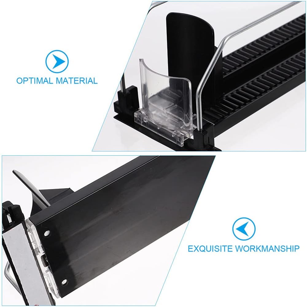 2Pcs Drink Organizer for Fridge, Soda Can Dispenser with Automatic Pusher Glide, Refrigerator Bottle Organizer Beverage Storage Holder for Refrigerator Pantry Vending Machine (3-4 Can)