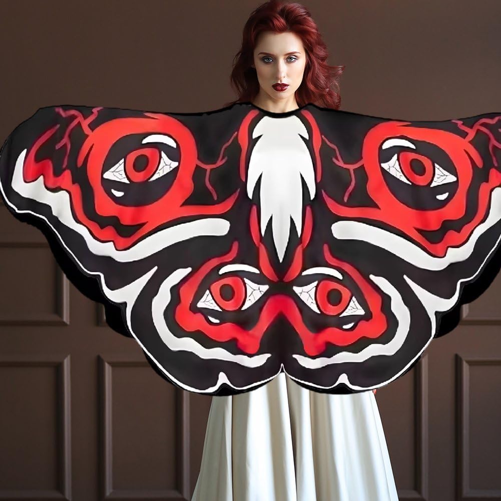 Cape papillon pour cosplay et costume d'Halloween de carnaval