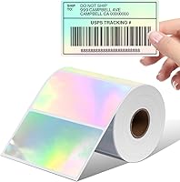 Vista 14 de Memoking Etiqueta térmica circular de 2 pulgadas, etiqueta adhesiva redonda autoadhesiva, etiqueta de impresora térmica directa circular para diseño