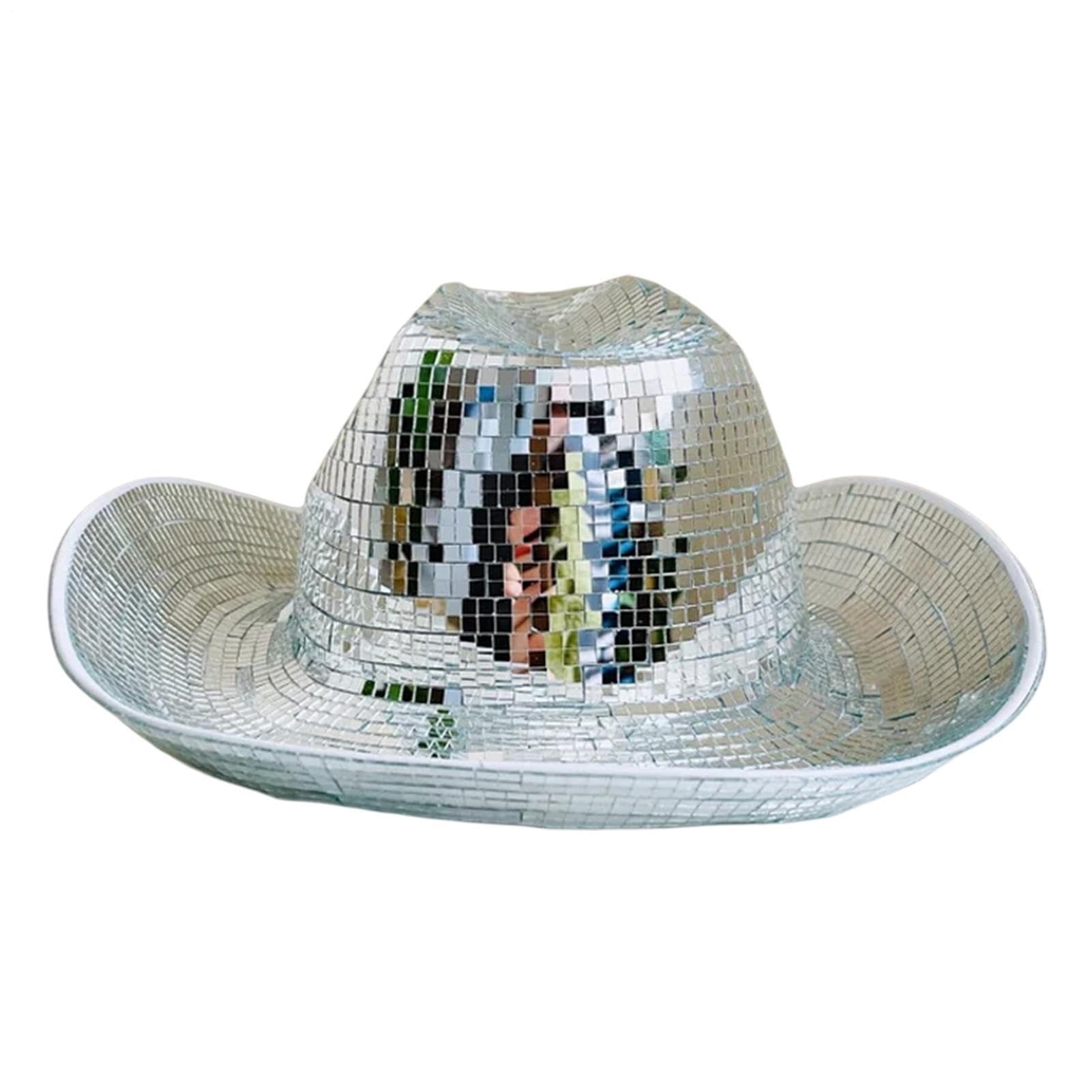Genérico Sombrero De Disco Ball - Sombrero De Vaquera De Neón Hecho Mano ?