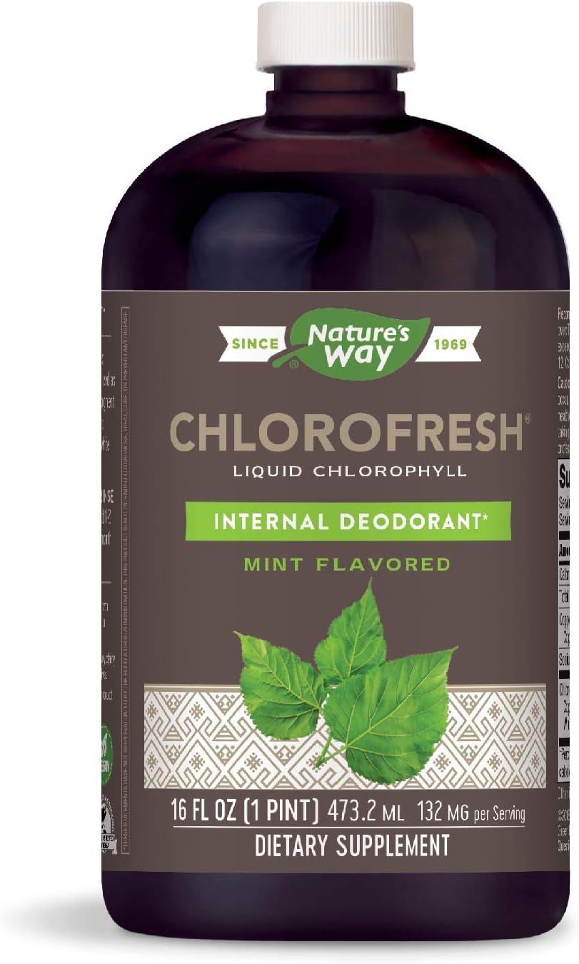 Nature's Way, Chlorofresh, Liquid Chlorophyll, Mint Flavored, 16 fl oz (473.2 ml) Buy Online