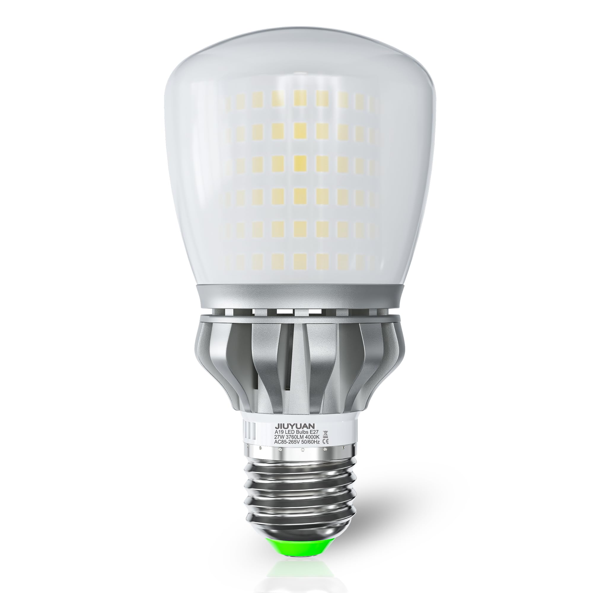 JIUYUAN E27 LED Lampe (ersetzt 250W) 3760LM Neutralweiss 4000K 27W Glühbirne LED E27 nicht dimmbar 1 Stück