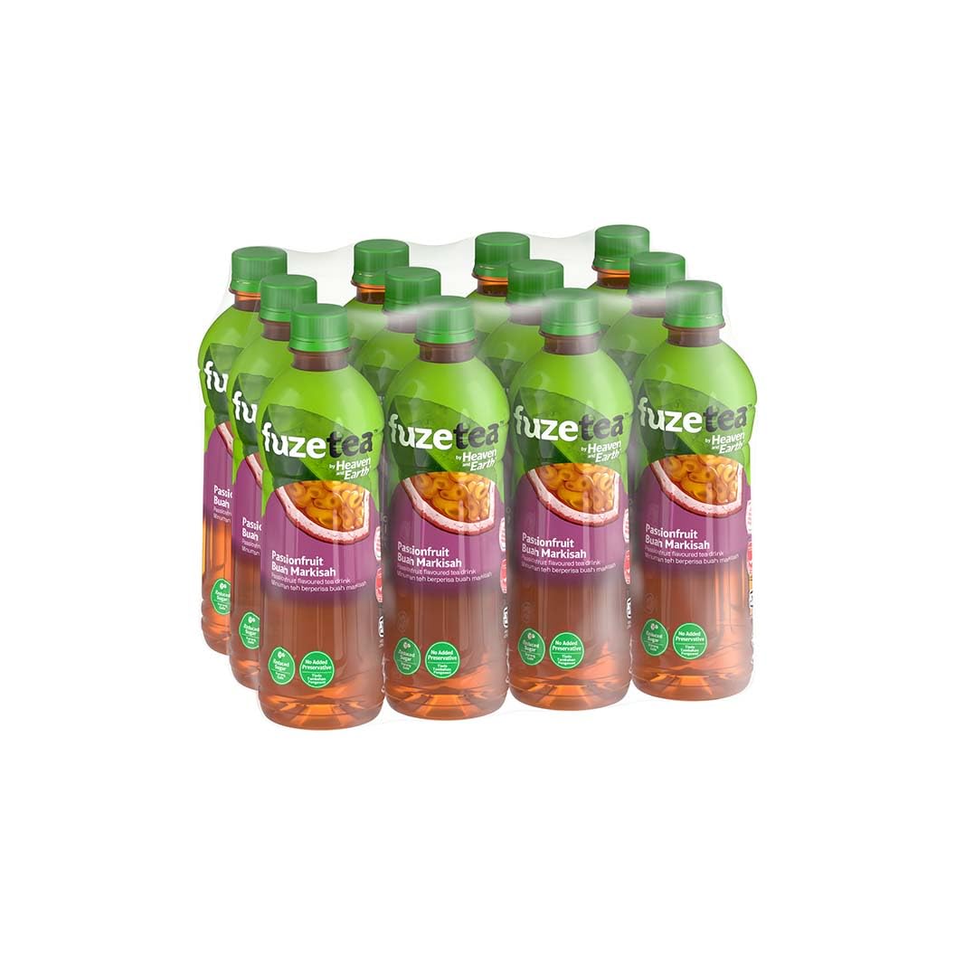 Fuze Tea Passionfruit Flavoured Tea Drink, 12 x 500ml