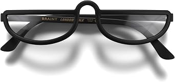 LONDON MOLE Brainy reading glasses | Cool half moon shaped readers
