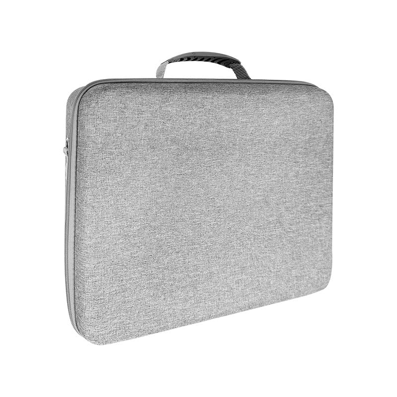 Funda de Transporte Consola de Juegos para PS5 Slim Funda Protectora, Bolsa de Almacenamiento de Viaje Bolso portátil con Consola para PS5 Slim, mandos (Gris)
