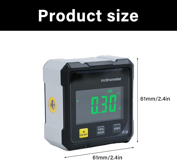 Accuracy Digital Inclinometer with Double Lines and Base for Construction and Design Digital Inclinometer with Double
