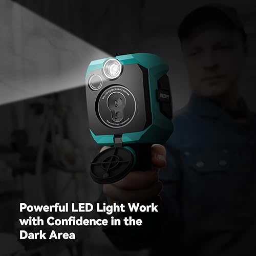 Miniatura 3 de MILESEEY - Cámara térmica de mano 256* 192 con resolución IR, pantalla LCD de 3,5 pulgadas, IP65, impermeable, recargable, 6 paletas, cámara térmica