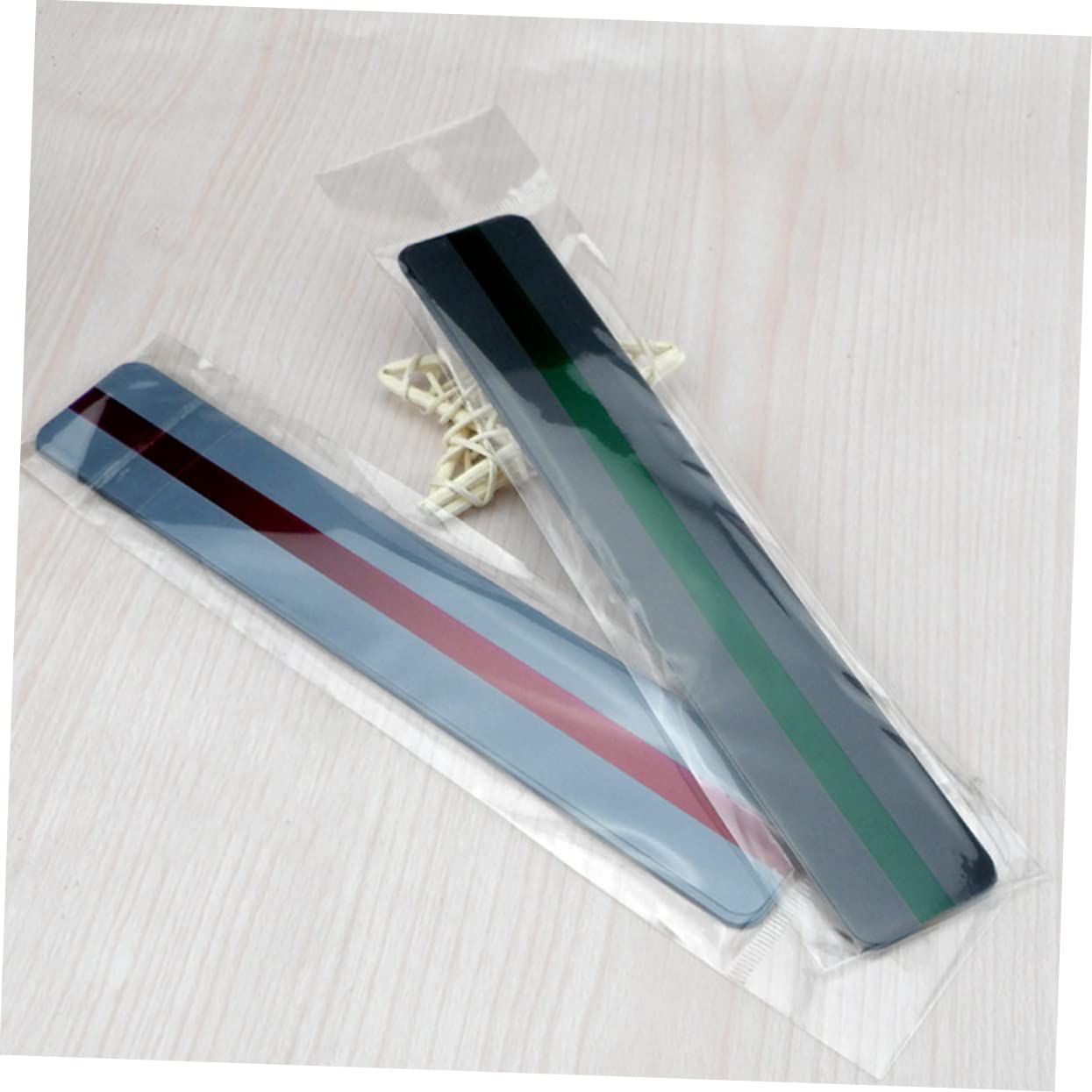 64pièces Marque-pages Pvc Transparent Marque-pages Étanches Et Décoratifs Pour Couleurs Disponibles