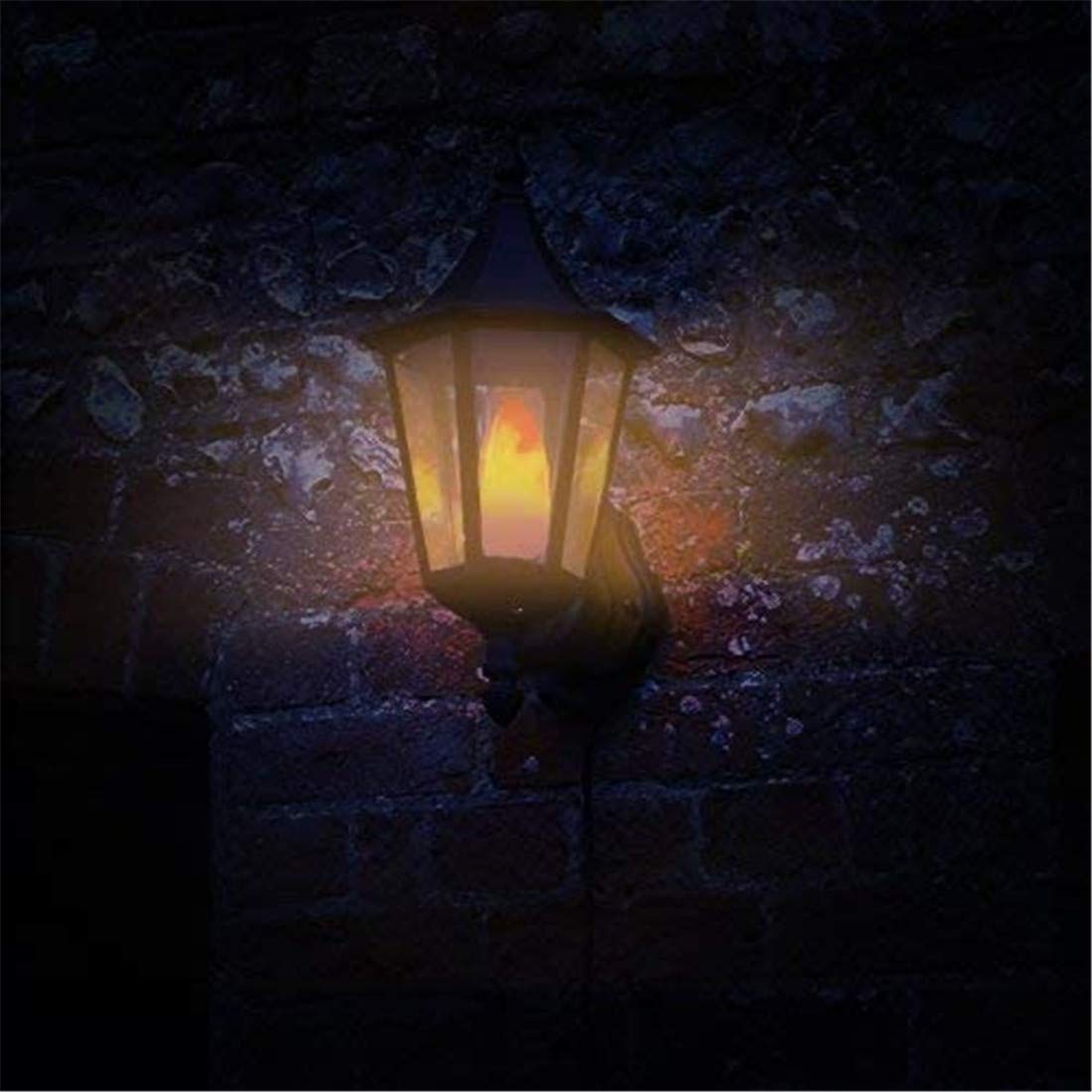 Lampadina A Effetto Fiamma A LED E12 Lampada A Candelabro con Simulazione di Fiamma A LED E12 Lampada A Candeliere 1300K Adatta per Decorazioni per Esterni/Casa/Feste (4 Pezzi),E14