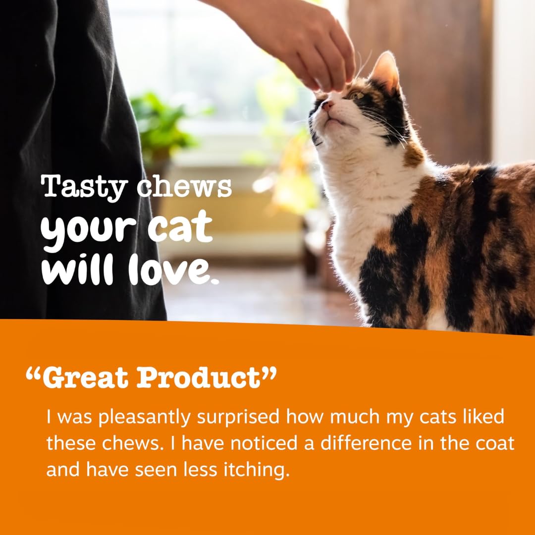 Zesty Paws Cat Allergy Relief - Anti Itch Supplement - Omega 3 Probiotics - Salmon Oil Digestive Health - Soft Chews for Skin & Seasonal Allergies - with Epicor Pets - Bacon - 60 Count - image 7